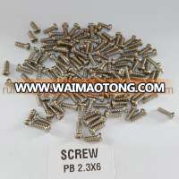 Pan Head Self-Tapping Screws for Plastic Toy, Screw Pb 2.3X6